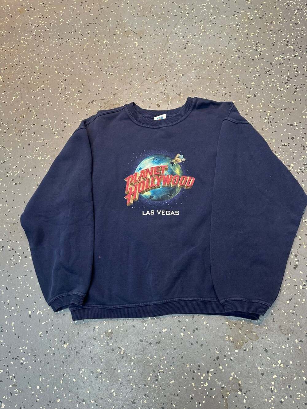 Planet Hollywood Las Vegas Vintage Navy Blue Crewneck Sweatshirt Medium